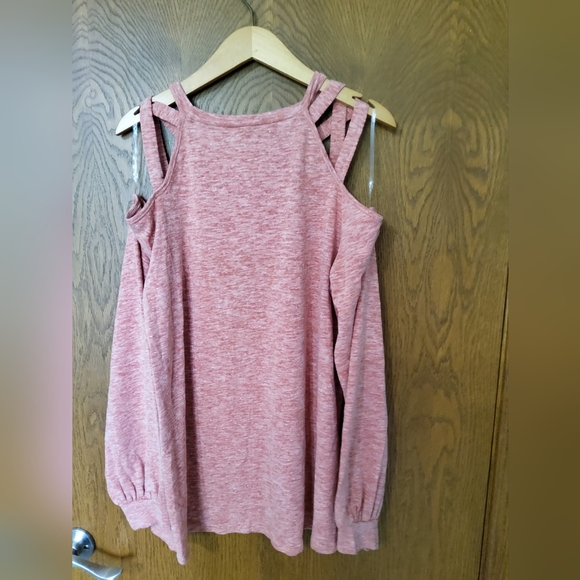 White Birch Open Shoulder top Size Large New no tags - Picture 5 of 7